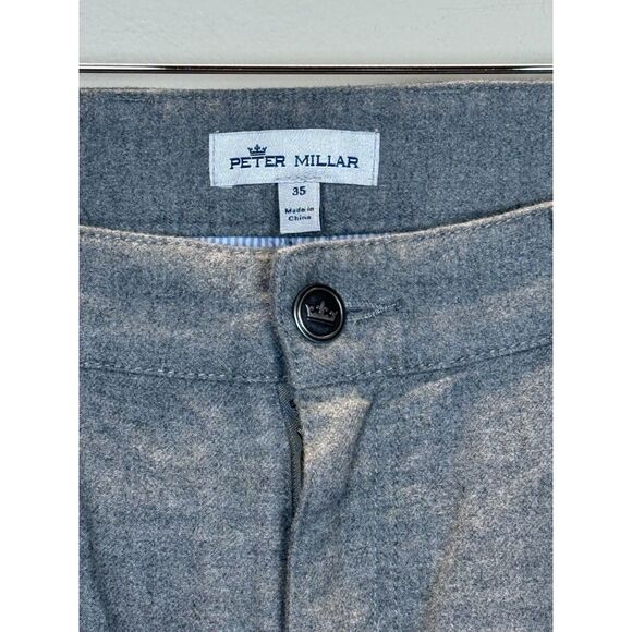 Peter Millar Men's Size 35 Gray Golf Pants Five Pocket Design - Picture 3 of 5